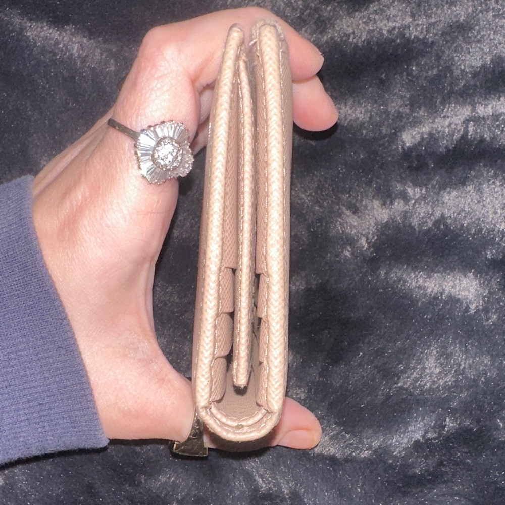 Prada Taupe Wallet with Gold Accents - Picture 10 of 10